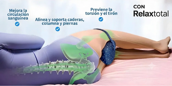 Almohada Relaxtotal en uso